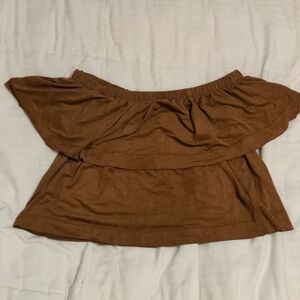 Emory Park made in L.A  faux suede 2 tier top